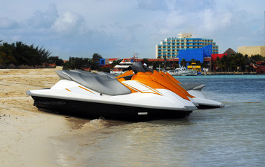 Obraz premium motor boat on the sea