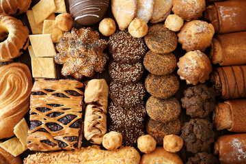 Fresh bakery products, closeup