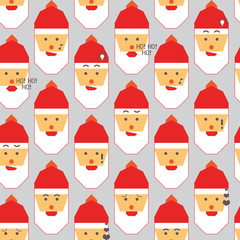 Santa big emotion set background
