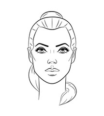 beautiful woman face