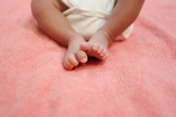 Obraz na płótnie Canvas Foot of a baby.