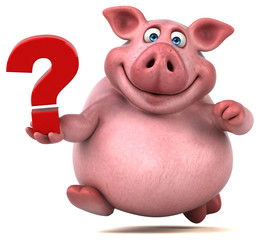 Fun pig - 3D Illustration