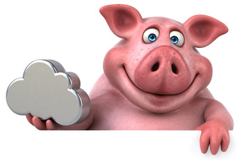 Fun pig - 3D Illustration