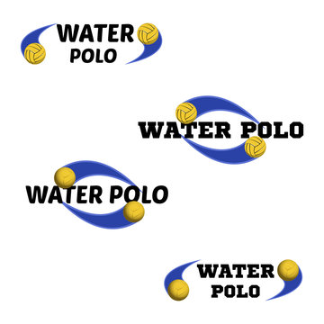 Water polo logo for the team and the cup