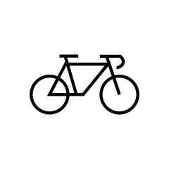 Bicycle vector icon. Simple isolated symbol