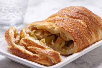 Delicious apple strudel