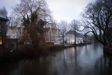 Fototapeta na wymiar River Odense, Denmark