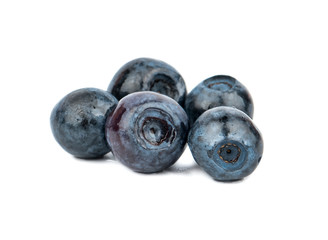 Fresh blueberries isolated