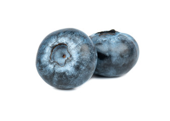 Obraz premium Two fresh blueberries