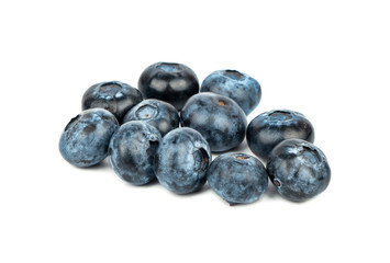 Pile fresh blueberries