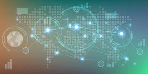 Futuristic HUD infographics