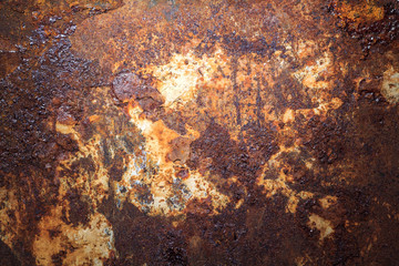 Rusty metal texture or rusty metal background. Grunge retro vintage of rusty metal plate for design with copy space for text or image.