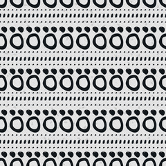 Hand-drawn geometric seamless pattern