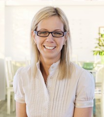 Portrait of middle-aged woman smiling