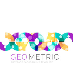 Shiny geometric abstract background
