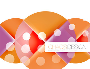 Dotted circles, abstract background