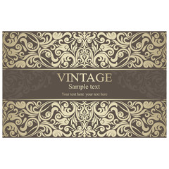 Wedding Invitation card Baroque