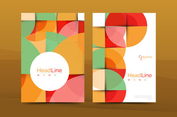 Obraz premium Geometric design, business annual report a4 brochure
