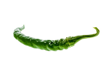 Fresh ripe organic green hot chili pepper