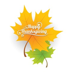 Thanksgiving background and label with floral 