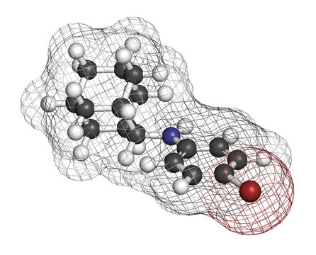 Bromantane asthenia drug molecule. Also used in sports doping. 