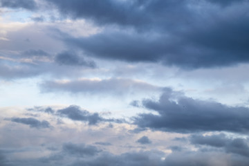 Naklejka na ściany i meble Cloud in the sky at evening