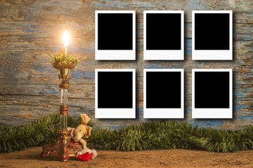 Christmas photo frames for six photos
