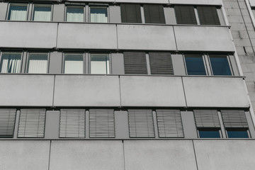 detailed view of an office building