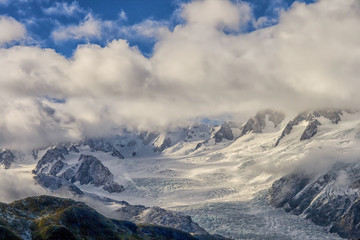 Franz Joseph glacier from the air