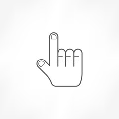 Obraz premium hand click icon