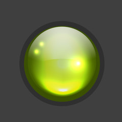 Glossy circle button for your design