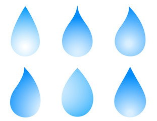 blue droplet set