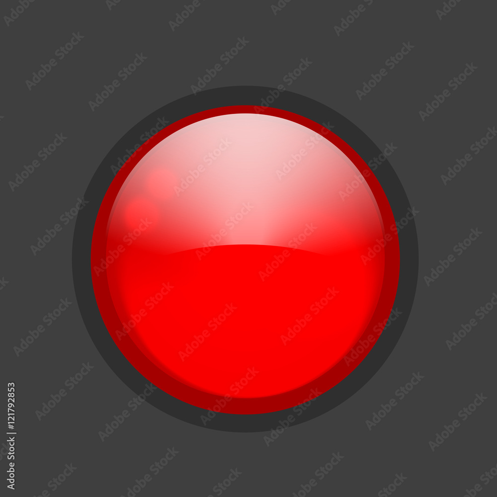 Poster glossy circle button for your design