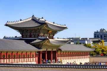 Fototapeta premium Gyeongbokgung Palace : SEOUL KOREA.