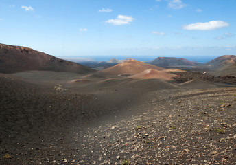 Fototapeta na wymiar Timanfaya National Park in Lanzarote, Canary Islands, Spain