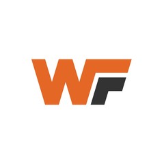 WF letter initial logo design