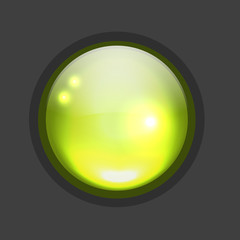 Glossy circle button for your design