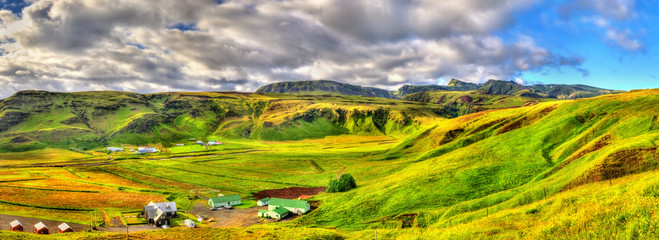 Typical landscape of South Iceland