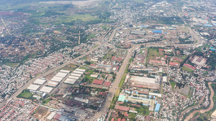 Aerial view of the Addis Ababa