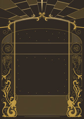 Art Nouveau Style Background