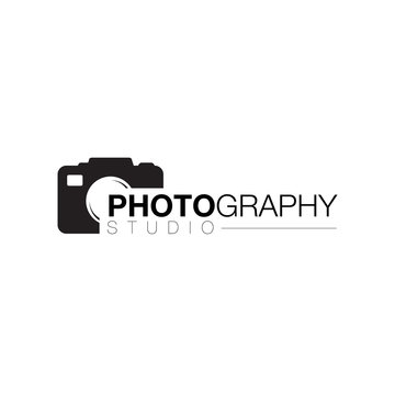 Camera Lens Photographer Logo Icon Design Vector