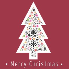 Naklejka premium Christmas greeting card