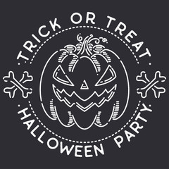 Obraz premium Trick or treat. Halloween party