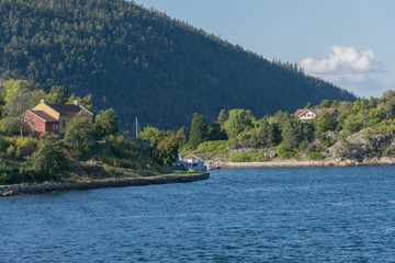 Fototapeta na wymiar Fjord Oslo - Kurve
