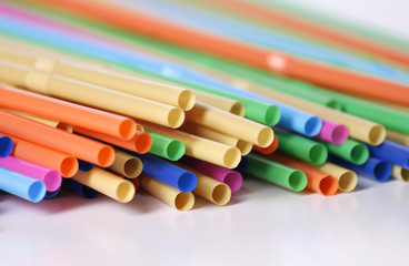 Naklejka premium Drinking straw