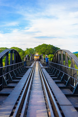 Bridge on the river kwai, Kanchanaburi province,Thailand.