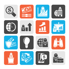 Business and Finance Strategies  Icons  - vector icon set