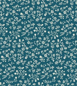 Vintage floral seamless pattern with tiny flowers
