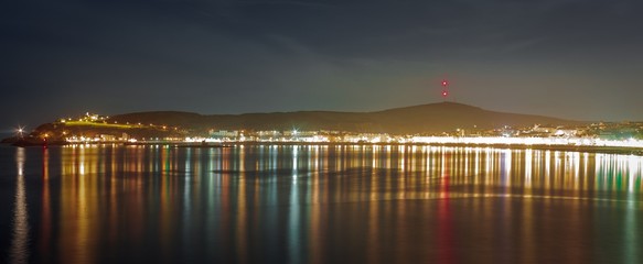 Douglas Bay at night