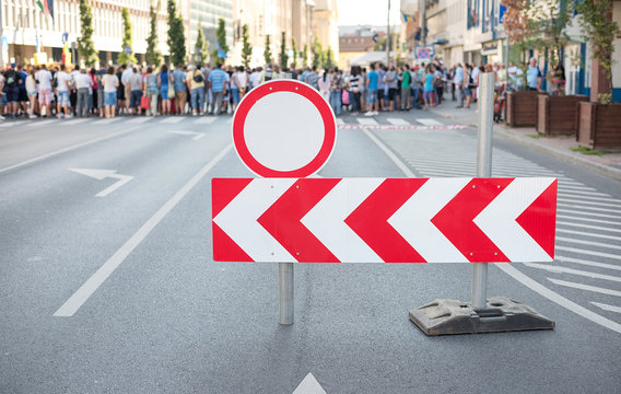  Road Closed In The City